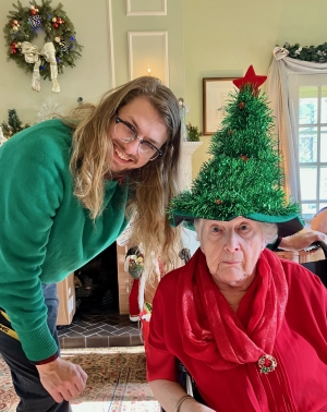 My Grandma and I at Christmas Brunch!