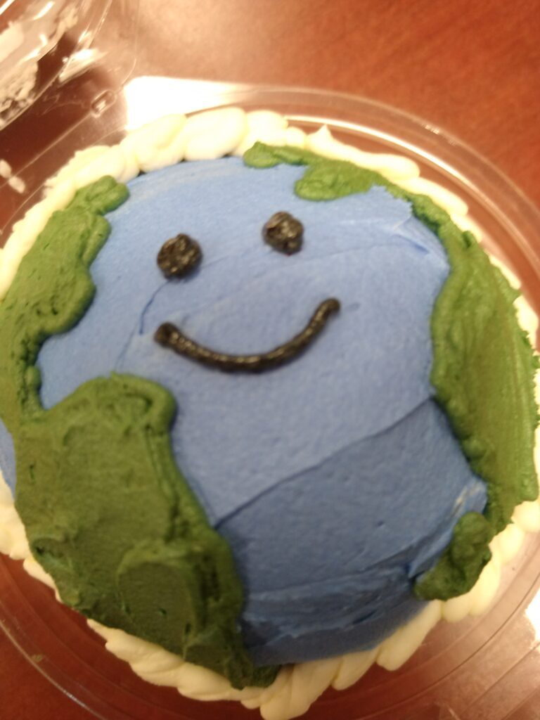 Earthday cupcake