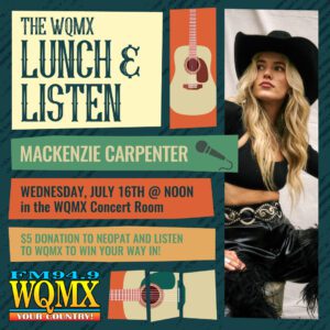 Wqmx lunch&listen mackenziecarpenter